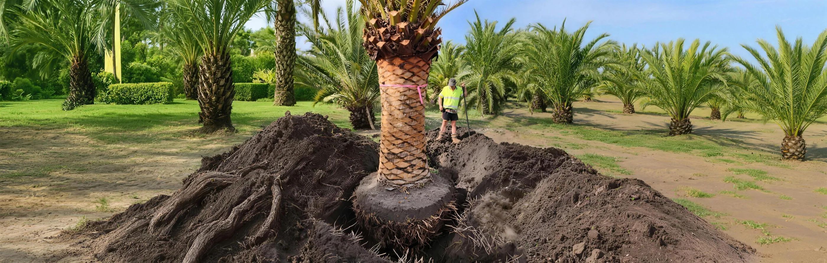 Ace of Spades crew relocating a mature tree